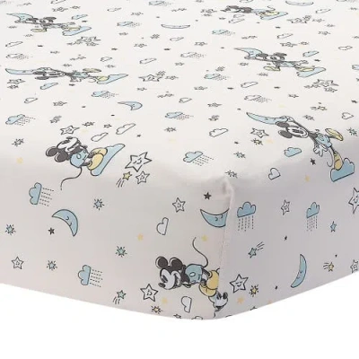 Lambs & Ivy Disney Baby Moonlight Mickey Mouse Fitted Crib Sheet In Multi