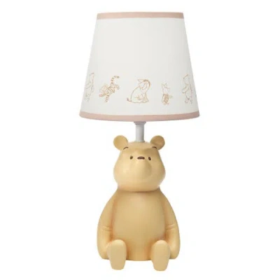 Lambs & Ivy Disney Baby Storytime Pooh 3d Table Lamp With Shade In Gold