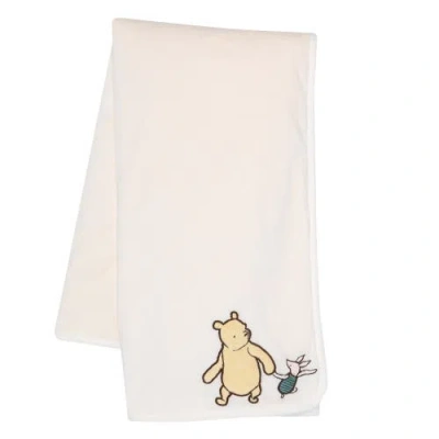Lambs & Ivy Disney Baby Storytime Pooh Ultra Soft Fleece Baby Blanket In White