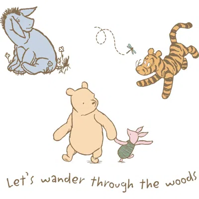 Lambs & Ivy Disney Baby Storytime Pooh Wall Decals / Stickers Winnie The Pooh/piglet/tigger/eeyore In Multi