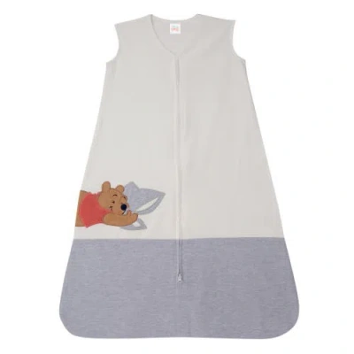 Lambs & Ivy Disney Baby Winnie The Pooh Appliqued Cotton Wearable Blanket In White