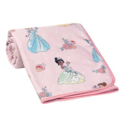 Lambs & Ivy Disney Princesses Fleece Baby Blanket In Pink