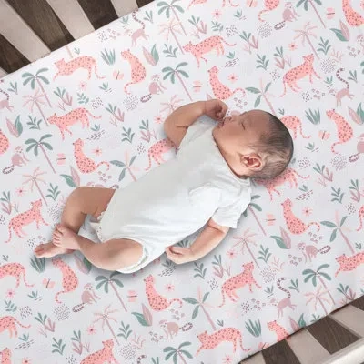 Lambs & Ivy Enchanted Safari 3 - Piece Crib Bedding Set In White