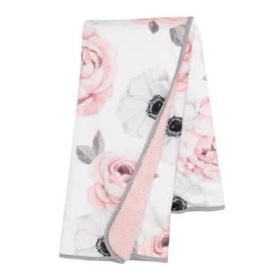 Lambs & Ivy Floral Garden Watercolor Floral Ultra Soft Baby Blanket In Multi