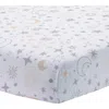 Lambs & Ivy Goodnight Moon 100% Cotton Fitted Crib Sheet In White