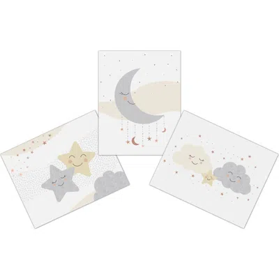 Lambs & Ivy Goodnight Moon 3-piece Unframed Nursery/child Wall Art- 11 Inch X 14 Inch In White