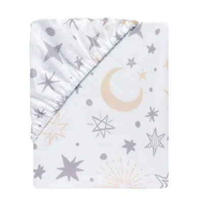 Lambs & Ivy Goodnight Moon Sheet In White