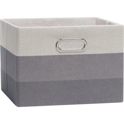 Lambs & Ivy Gray Ombre Foldable/collapsible Storage Bin/basket In Multi