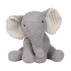 Lambs & Ivy Jungle Adventure Plush Elephant Stuffed Animal Toy In Gray