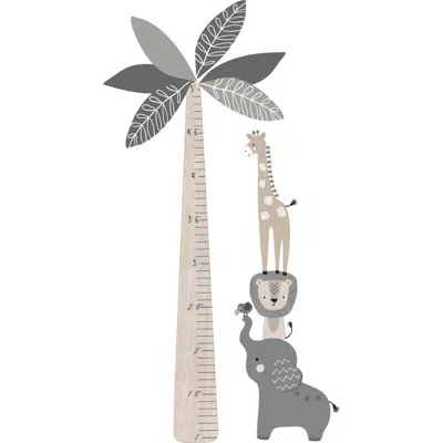 Lambs & Ivy Jungle Safari Tree With Animals Kids Growth Chart Wall Decals In Multi