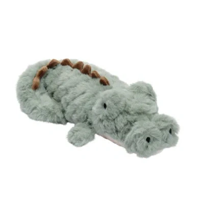 Lambs & Ivy Kids'  Jungle Story Plush Alligator Stuffed Animal Toy In Green