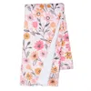 Lambs & Ivy Little Garden Soft Luxurious Floral Warm Fleece Baby Blanket In Pink