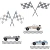 Lambs & Ivy Little Racer Car/transportation Wall Decals/stickers In Multi