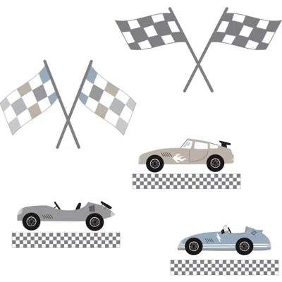 Lambs & Ivy Babies'  Little Racer Car/transportation Wall Decals/stickers In Multi