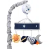 Lambs & Ivy Milky Way Celestial Space With Rocket And Planets Musical Baby Crib Mobile In Multi