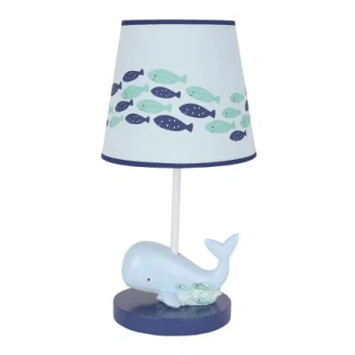 Lambs & Ivy Oceania Ocean/sea/nautical Nursery Lamp With Shade & Bulb In Blue