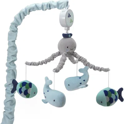 Lambs & Ivy Oceania Whale/fish Nautical/ocean Musical Baby Crib Mobile In Blue