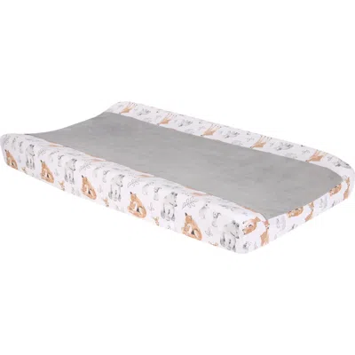 Lambs & Ivy Babies'  Painted Forest Minky Changing Pad Cover In White