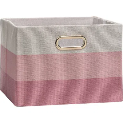 Lambs & Ivy Pink Ombre Foldable/collapsible Storage Bin/basket