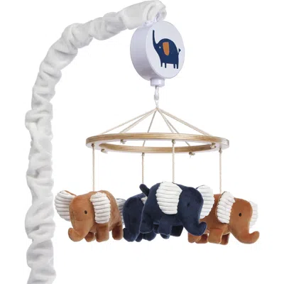 Lambs & Ivy Playful Elephant Musical Baby Crib Mobile Soother Toy In Multi