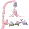 Lambs & Ivy Sea Dreams Dolphin/turtle Musical Baby Crib Mobile Soother Toy In Pink