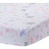 Lambs & Ivy Sea Dreams Soft 100% Cotton Nautical Ocean Fitted Crib Sheet In White
