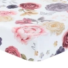 Lambs & Ivy Secret Garden Floral Cotton Baby Fitted Crib Sheet In Multi