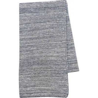 Lambs & Ivy Signature 100% Cotton Marl Textured Knit Baby Blanket In Gray