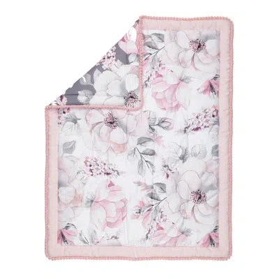 Lambs & Ivy Signature Botanical Baby Watercolor Floral 4-piece Crib Bedding Set In Multi