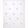 Lambs & Ivy Signature Elephant Creamy Linen Embroidered Baby Crib Quilt In Brown