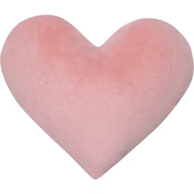 Lambs & Ivy Signature Heart To Heart Soft Decorative Pillow In Pink