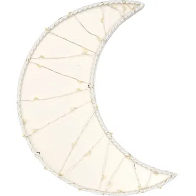 Lambs & Ivy Signature Moon Led Light Up Wall Decor/wall Hanging In White