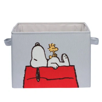 Lambs & Ivy Snoopy Foldable/collapsible Storage Bin/basket Organizer W/ Handles In Multi