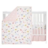 Lambs & Ivy Snuggle Jungle Pastel Safari Cotton Jersey 3-piece Crib Bedding Set In Pink