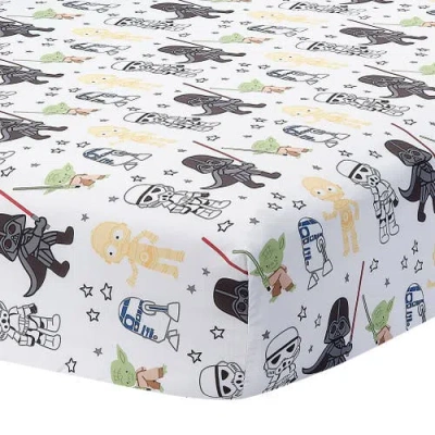Lambs & Ivy Star Wars Classic Fitted Crib/toddler Sheet In Multi