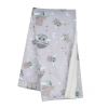 Lambs & Ivy Star Wars Cozy Friends Baby Yoda/grogu Fleece Baby Blanket In Gray