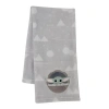 Lambs & Ivy Star Wars Mandalorian The Child/baby Yoda Fleece Baby Blanket In Gray