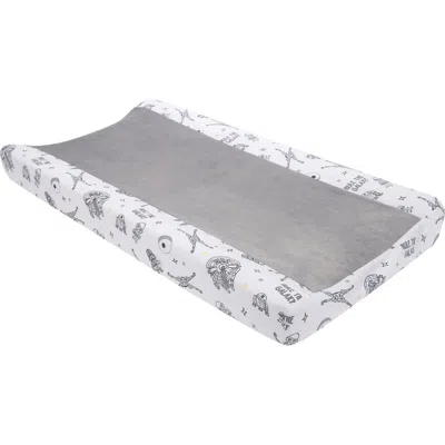 Lambs & Ivy Babies'  Star Wars Millennium Falcon Soft Changing Pad Cover In Gray