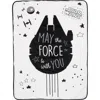 Lambs & Ivy Star Wars Millennium Falcon Soft Faux Shearling Baby Blanket In White