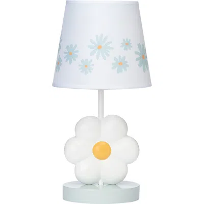 Lambs & Ivy Sweet Daisy Floral Nursery/child Lamp With Shade & Bulb In White