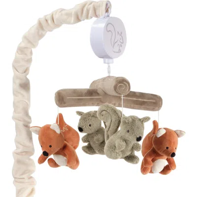 Lambs & Ivy Treetop Fox & Squirrel Woodland Musical Baby Crib Mobile Soother Toy In Multi