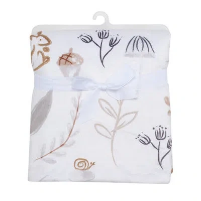 Lambs & Ivy Treetop Fox Blanket In White