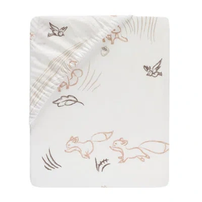 Lambs & Ivy Treetop Fox Sheet In Cream
