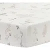Lambs & Ivy Treetop Fox Woodland Breathable Cotton Fitted Crib/toddler Sheet In Neutral