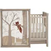 Lambs & Ivy Treetop Fox Woodland Tree Nursery 3-piece Baby Crib Bedding Set In Neutral