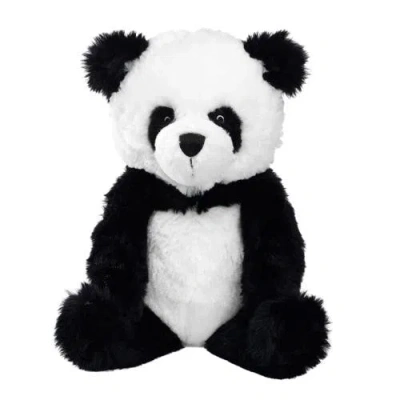 Lambs & Ivy Kids'  Wild Life Plush Panda Bear Stuffed Animal Toy In Black