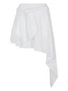 Lamia Lagha Nelken Asymmetrical Skirt In White