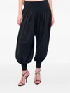 Lamia Lagha Vollmond Cuffed Trousers In Black