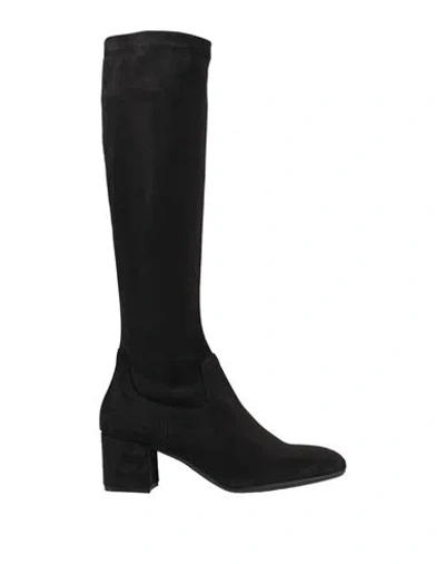 Lamica Woman Boot Black Size 7 Textile Fibers In Multi