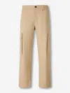 Laminar Elastic-waistband Cargo-pocket Trousers In Neutral